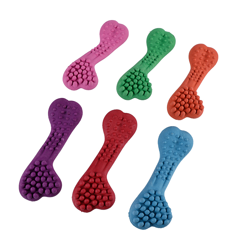 TPR bone chew toy color range